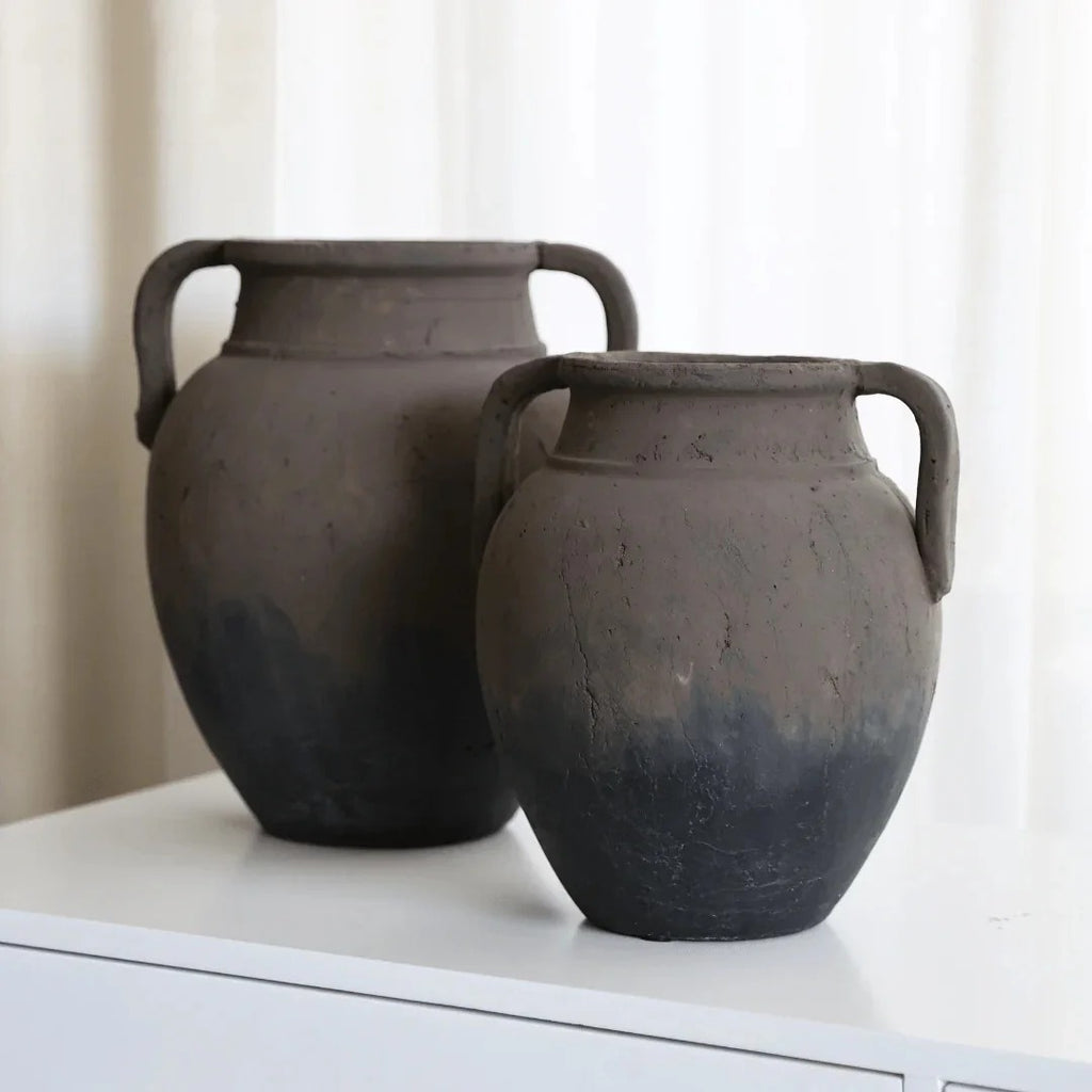 Amphorenvase aus Terrakotta – Rustikale, handgefertigte Dekokeramik für Ihr Zuhause